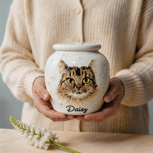 Pet Portrait Urn sample
