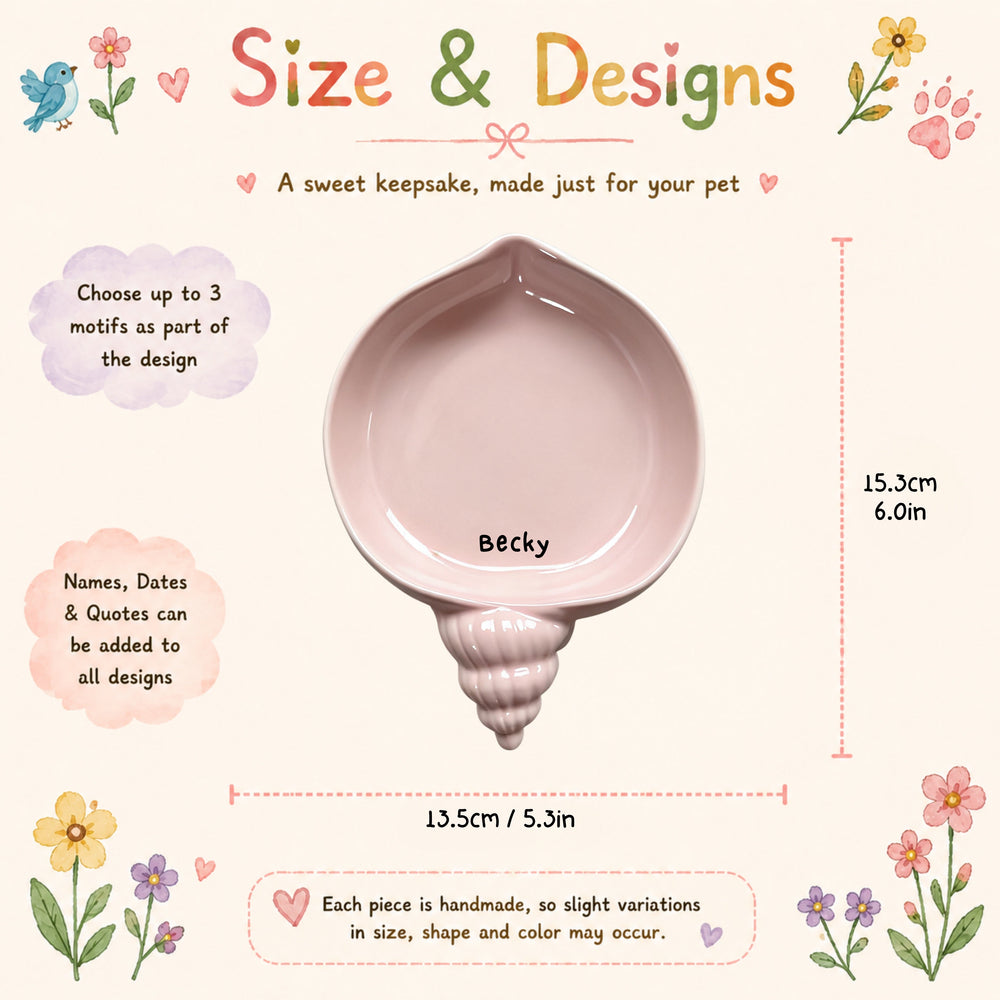 Heart dish size guide