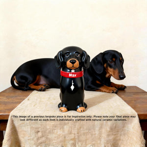Dog Shape Urns — handmade ceramic pet memorial urn by Farbe Ceramics