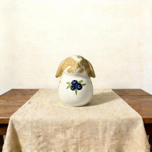 Rabbit Shape Urn — handmade ceramic pet memorial urn by Farbe Ceramics