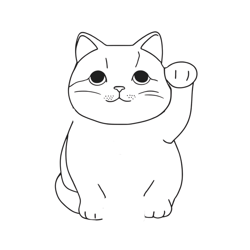 Lucky cat urn preview