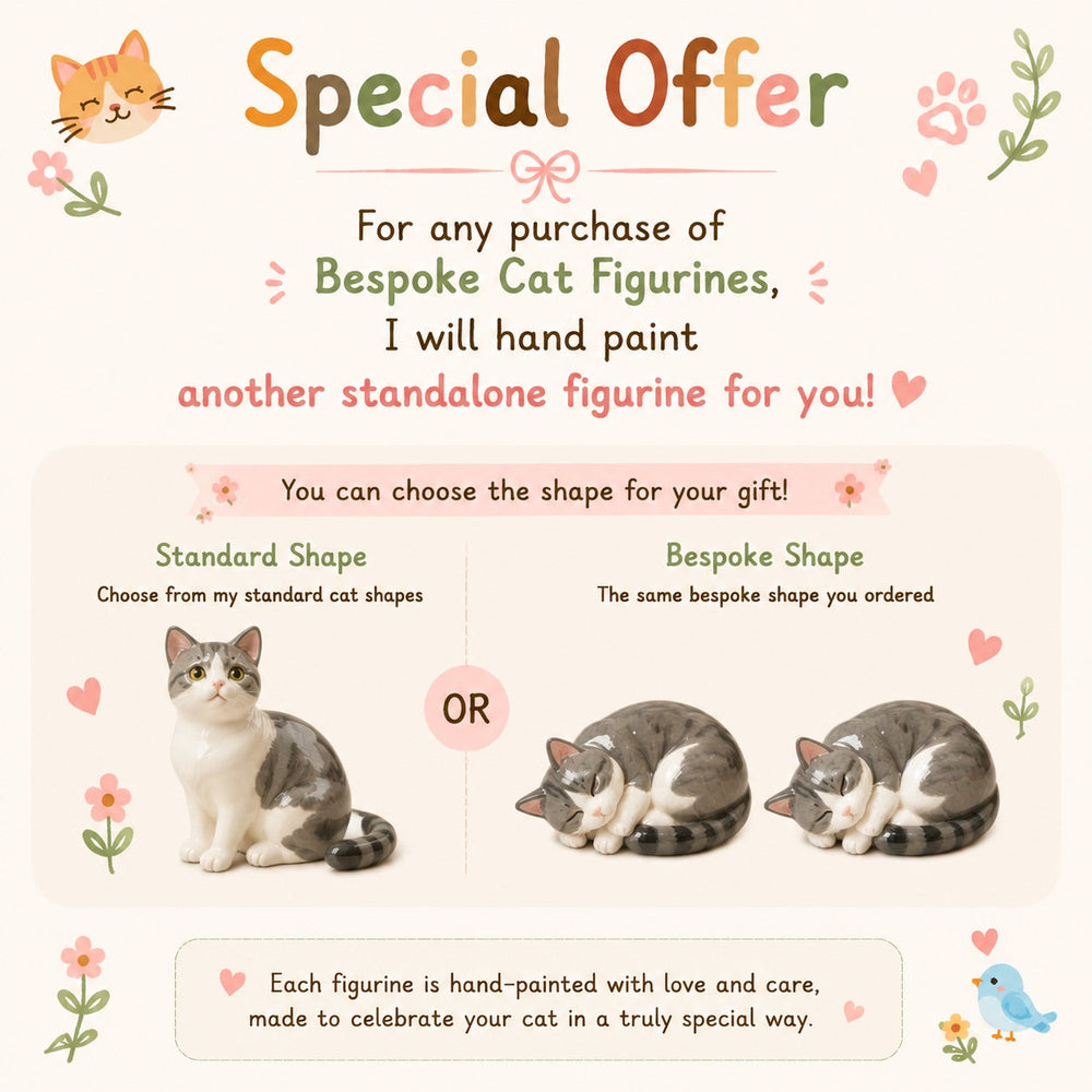 Special offer bespoke cat figurine