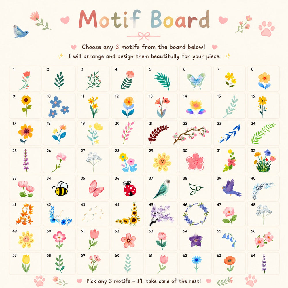 Floral motif options